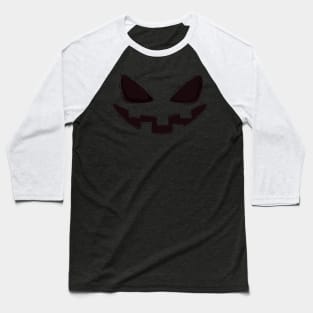 Halloween Evil Face Baseball T-Shirt